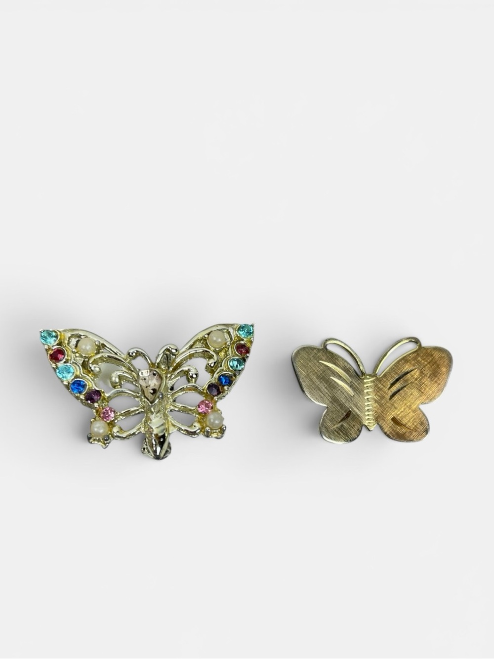 Gold Butterfly Broaches